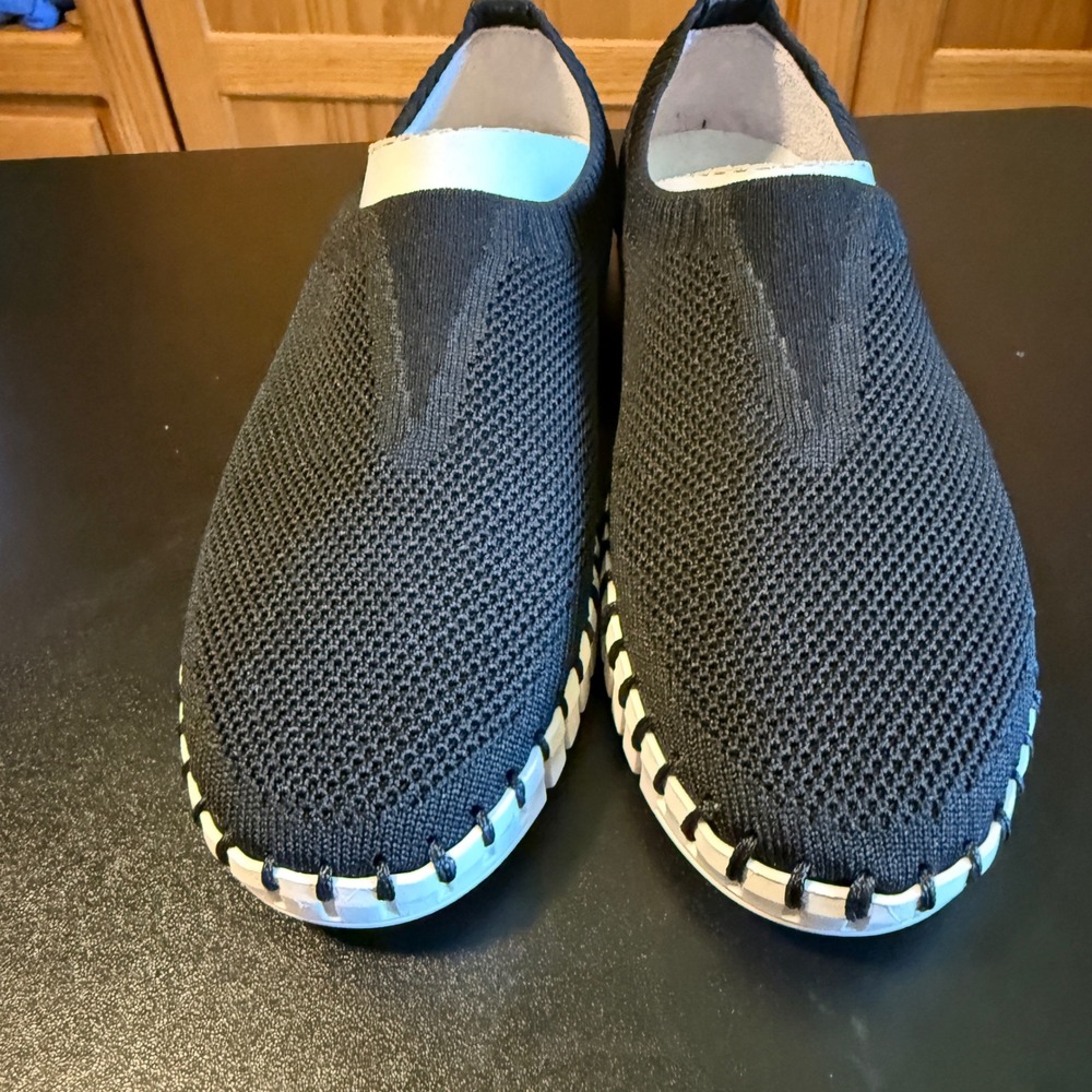 NEW Eric Michael Sz 8-8.5 Lucy Knit Slip On Shoes Black EU 39 US 8-8.5 - Picture 6 of 11